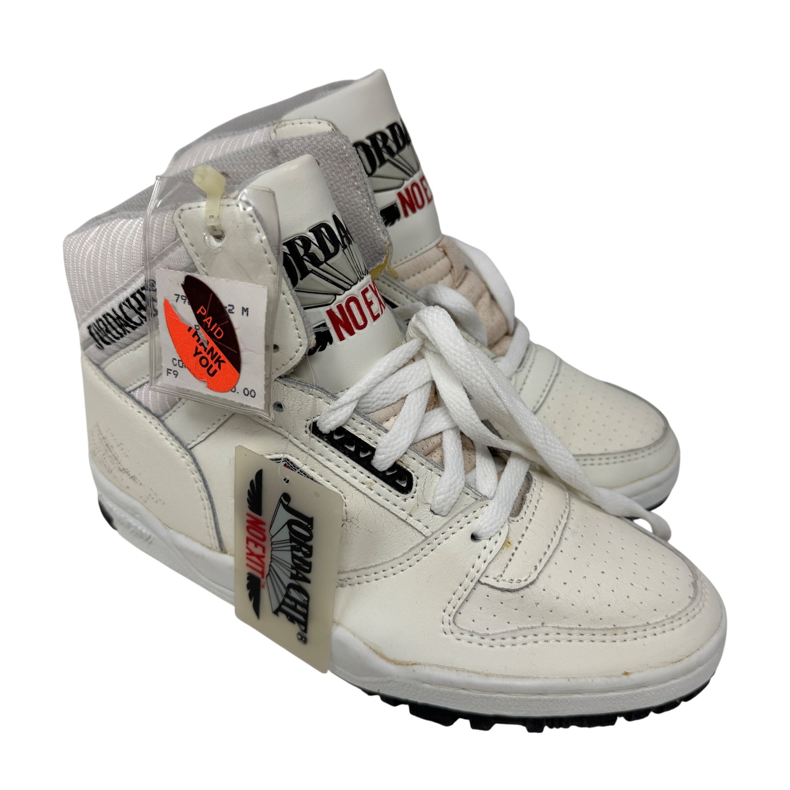 Vintage 80s Jordache No Exit High Tops Womens 7.5 Nwt Mall Retro